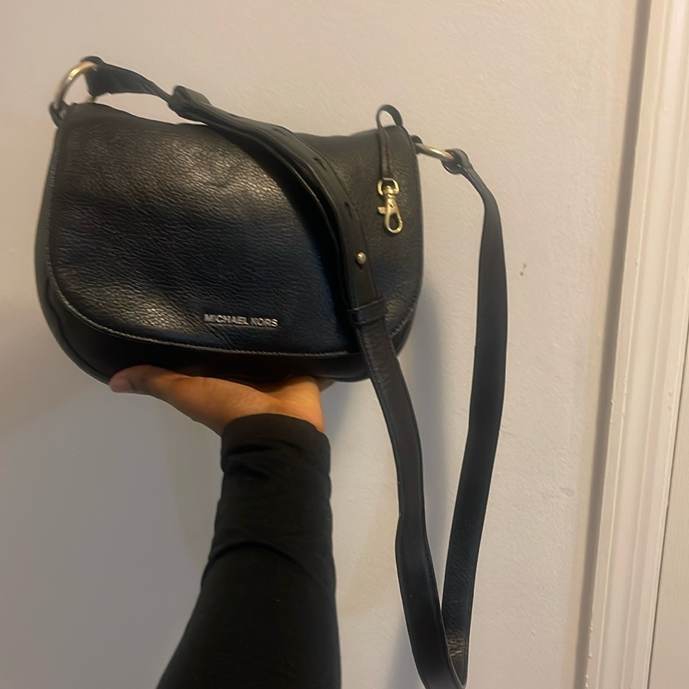 Black leather Michael Kors, Crossbody satchel